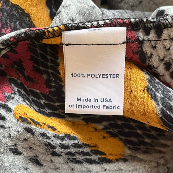 Allison Joy Sheer Gray / Black / Orange / Maroon Spaghetti Strap Tank Top SZ S - Picture 4 of 11